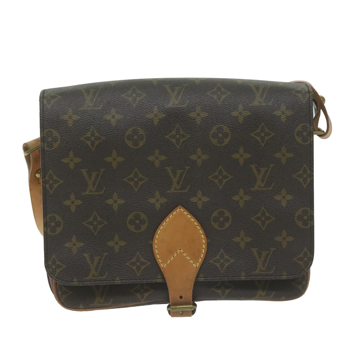 LOUIS VUITTON Monogram Cartouchiere GM Shoulder Bag M51252 LV Auth 64547