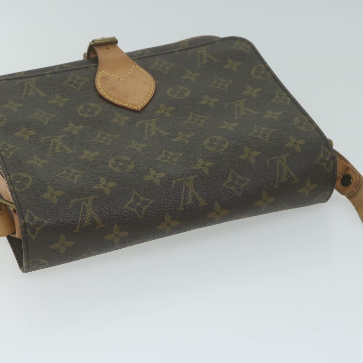 LOUIS VUITTON Monogram Cartouchiere GM Shoulder Bag M51252 LV Auth 64547