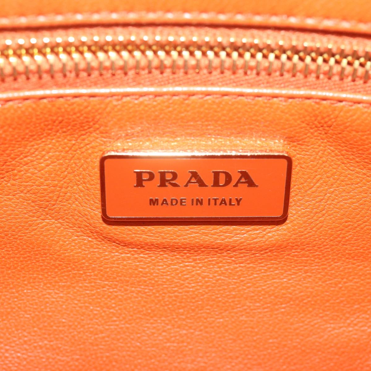 PRADA Shoulder Bag Canvas Beige Auth 64559