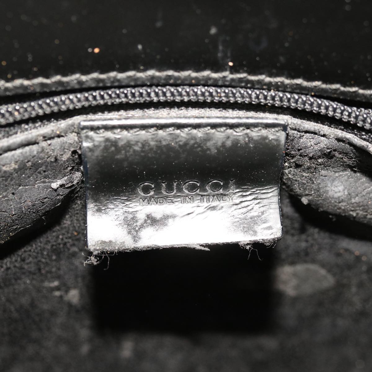 GUCCI Shoulder Bag Leather Black 001 1013 3037 Auth 64640