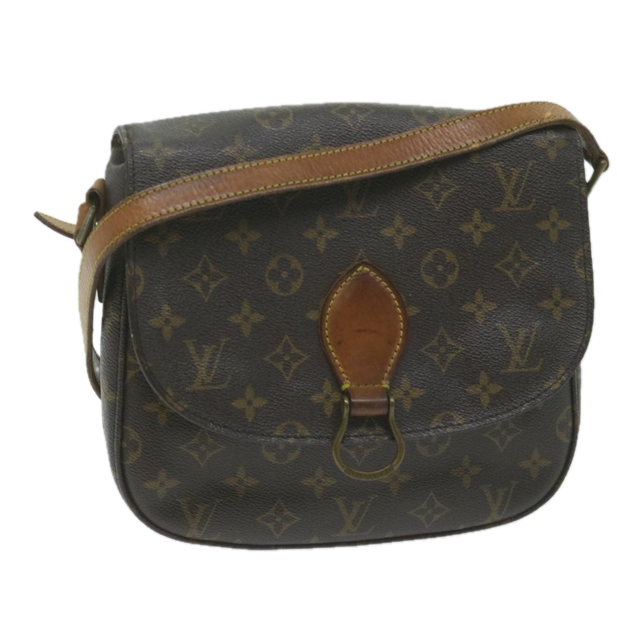 LOUIS VUITTON Monogram Saint Cloud GM Shoulder Bag M51242 LV Auth 64658