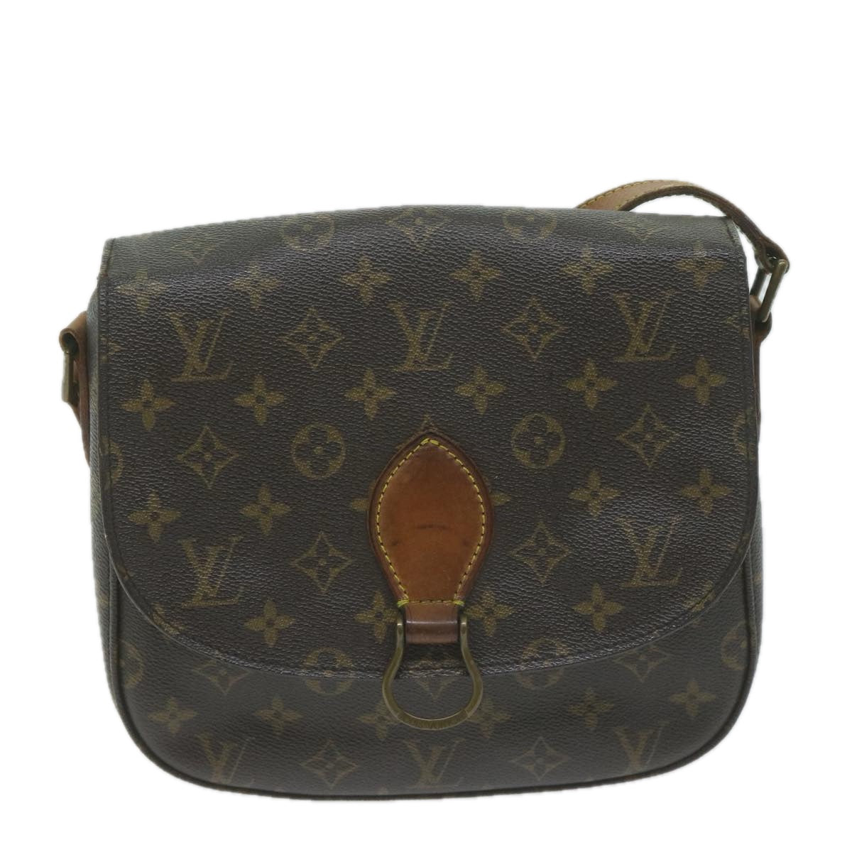 LOUIS VUITTON Monogram Saint Cloud GM Shoulder Bag M51242 LV Auth 64658