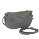 PRADA Shoulder Bag Nylon Gray Auth 64759-1