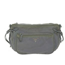 PRADA Shoulder Bag Nylon Gray Auth 64759-13