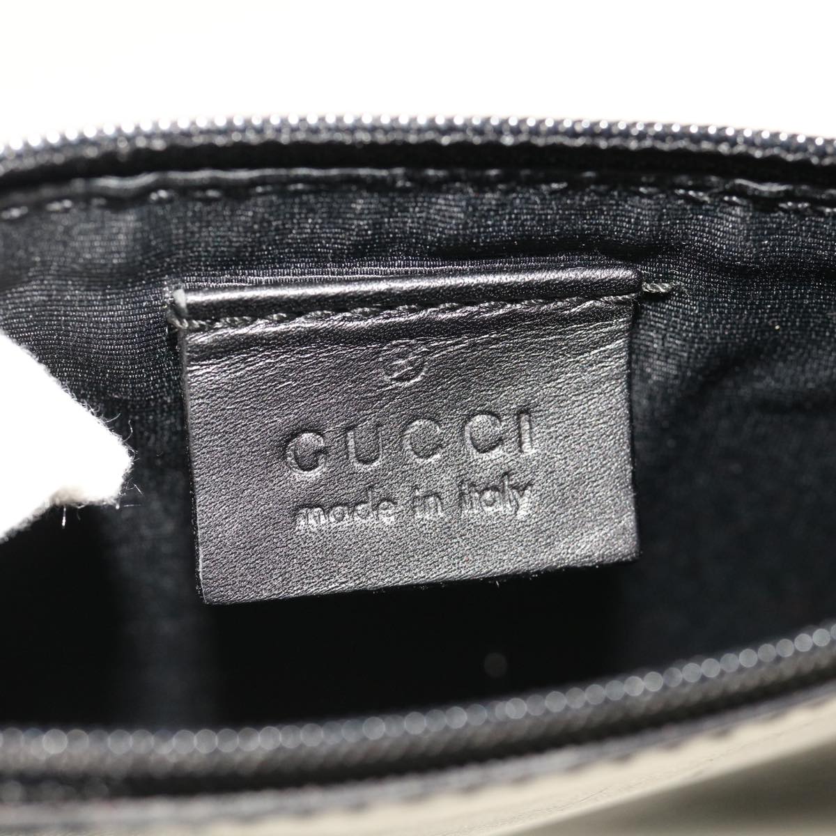 GUCCI GG Canvas Shoulder Bag Black 90640 Auth 64772