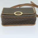 CELINE Macadam Canvas Shoulder Bag PVC Brown Auth 64798-5