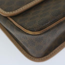 CELINE Macadam Canvas Shoulder Bag PVC Brown Auth 64798-15