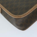 CELINE Macadam Canvas Shoulder Bag PVC Brown Auth 64798-17