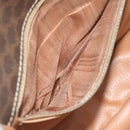 CELINE Macadam Canvas Shoulder Bag PVC Brown Auth 64798-11