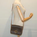 CELINE Macadam Canvas Shoulder Bag PVC Brown Auth 64798-21