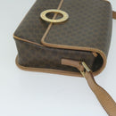 CELINE Macadam Canvas Shoulder Bag PVC Brown Auth 64798-4