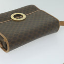 CELINE Macadam Canvas Shoulder Bag PVC Brown Auth 64798-6