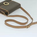 CELINE Macadam Canvas Shoulder Bag PVC Brown Auth 64798-8