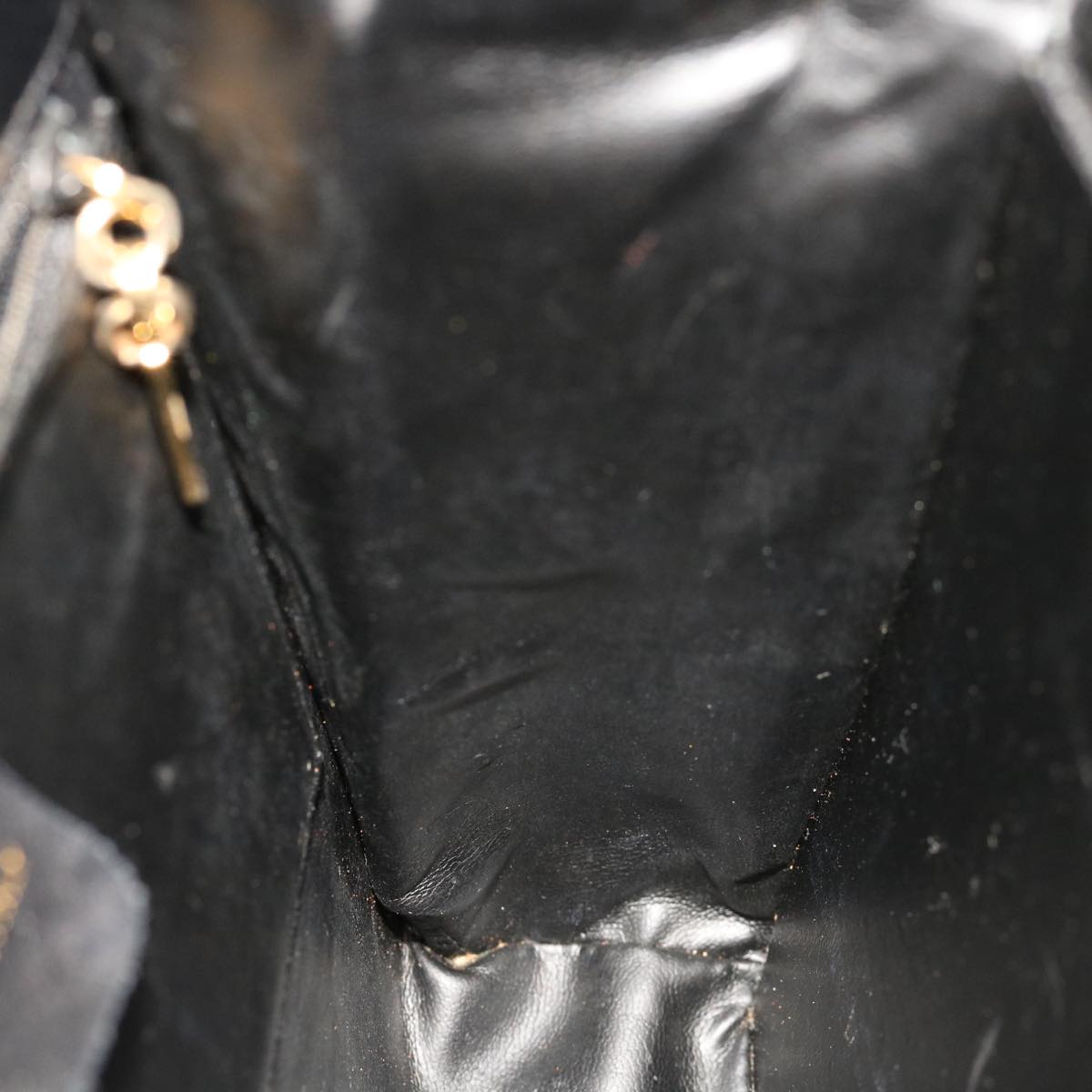 Salvatore Ferragamo Gancini Hand Bag Leather 2way Black Auth 64808