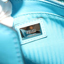 FENDI Petite To Jules Hand Bag Leather 2way Light Blue Auth 64810-21