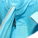 FENDI Petite To Jules Hand Bag Leather 2way Light Blue Auth 64810-23