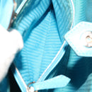 FENDI Petite To Jules Hand Bag Leather 2way Light Blue Auth 64810-25