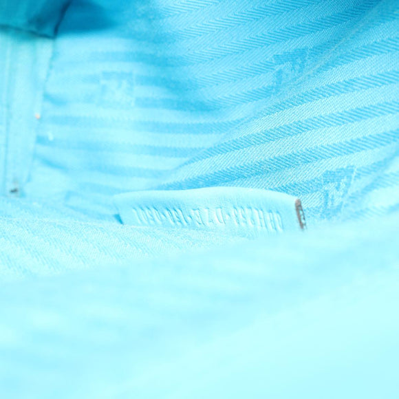 FENDI Petite To Jules Hand Bag Leather 2way Light Blue Auth 64810