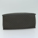 CELINE Macadam Canvas Hand Bag PVC Brown Black Auth 64827-5