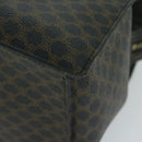 CELINE Macadam Canvas Hand Bag PVC Brown Black Auth 64827-15