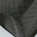 CELINE Macadam Canvas Hand Bag PVC Brown Black Auth 64827-16
