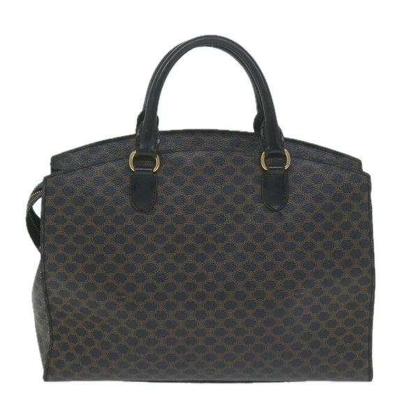 CELINE Macadam Canvas Handtasche PVC Braun Schwarz Auth 64827