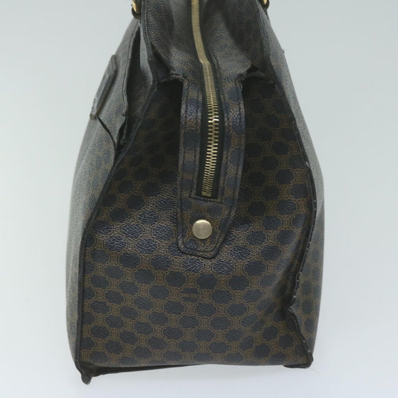 CELINE Macadam Canvas Handtasche PVC Braun Schwarz Auth 64827
