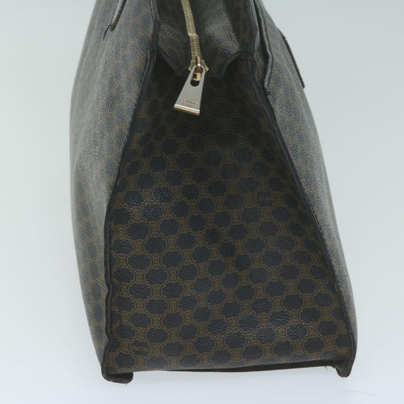 CELINE Macadam Canvas Handtasche PVC Braun Schwarz Auth 64827