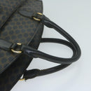 CELINE Macadam Canvas Hand Bag PVC Brown Black Auth 64827-8