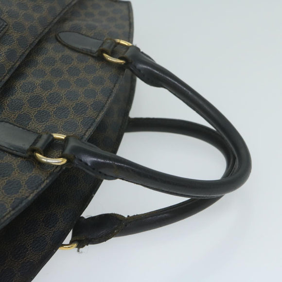 CELINE Macadam Canvas Handtasche PVC Braun Schwarz Auth 64827