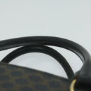 CELINE Macadam Canvas Hand Bag PVC Brown Black Auth 64827-14