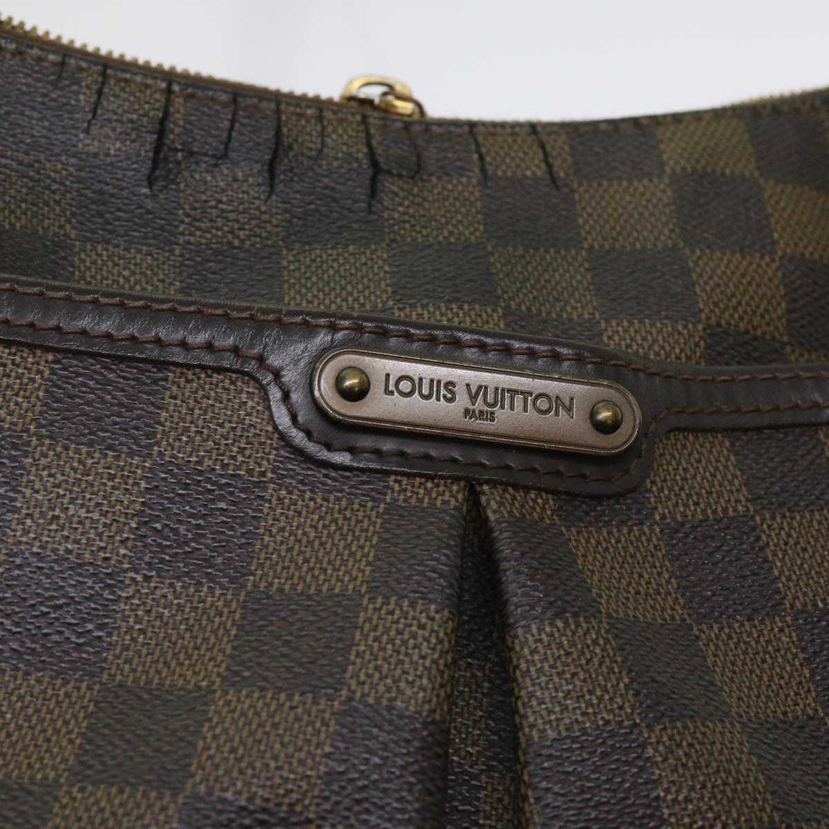 LOUIS VUITTON Damier Ebene Bloomsbury PM Shoulder Bag N42251 LV Auth 64844