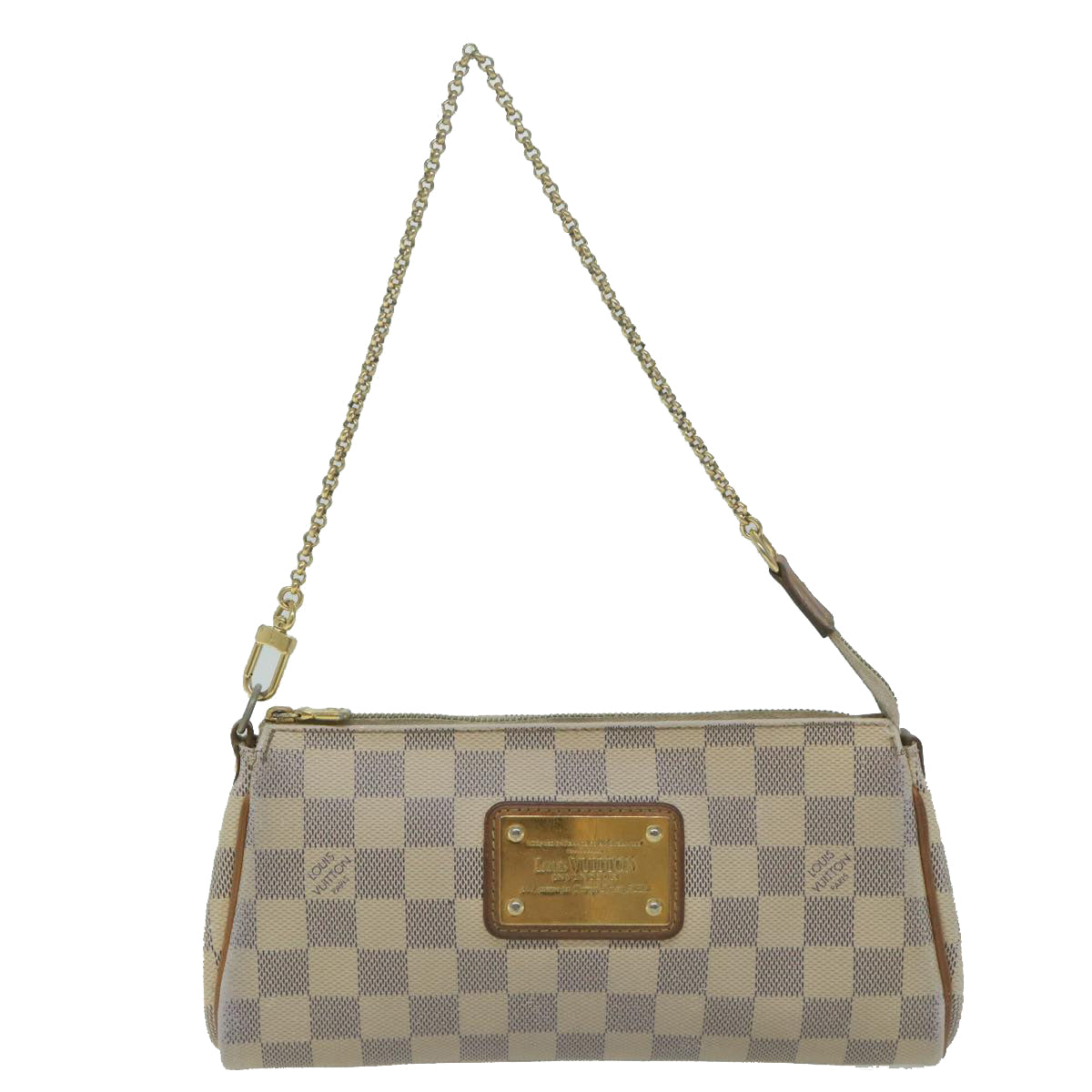 LOUIS VUITTON Damier Azur Eva Shoulder Bag 2way N55214 LV Auth 64896