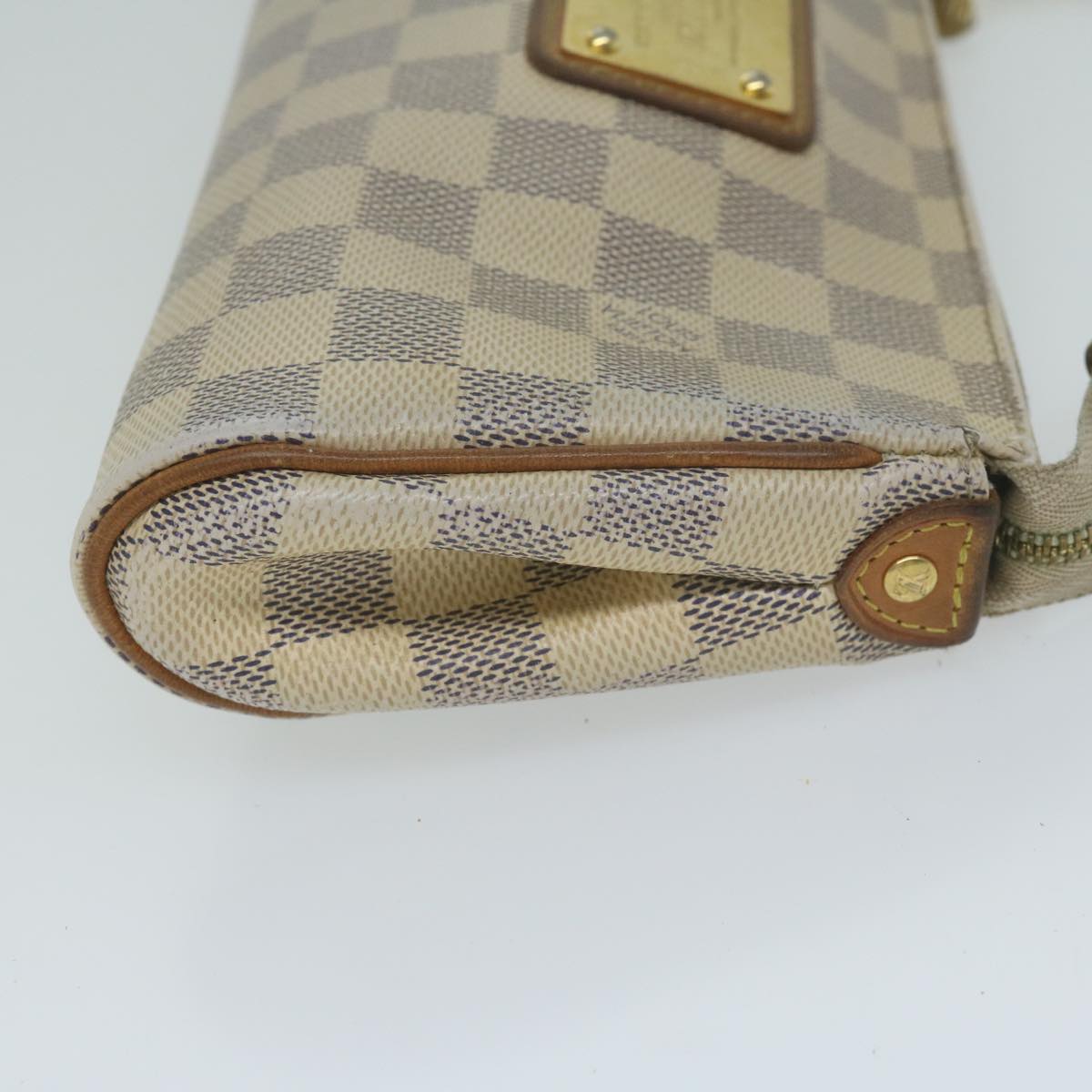 LOUIS VUITTON Damier Azur Eva Shoulder Bag 2way N55214 LV Auth 64896