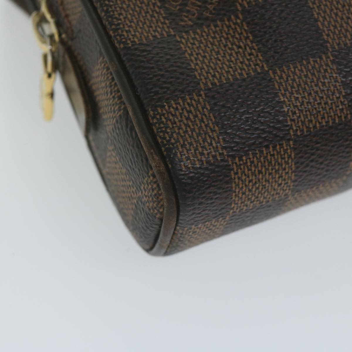 LOUIS VUITTON Damier Ebene Bum Bag Brooklyn Waist Pouch N41101 LV Auth 64929