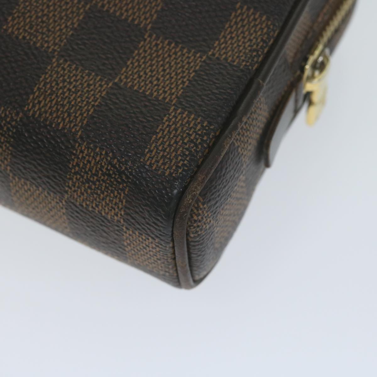 LOUIS VUITTON Damier Ebene Bum Bag Brooklyn Waist Pouch N41101 LV Auth 64929