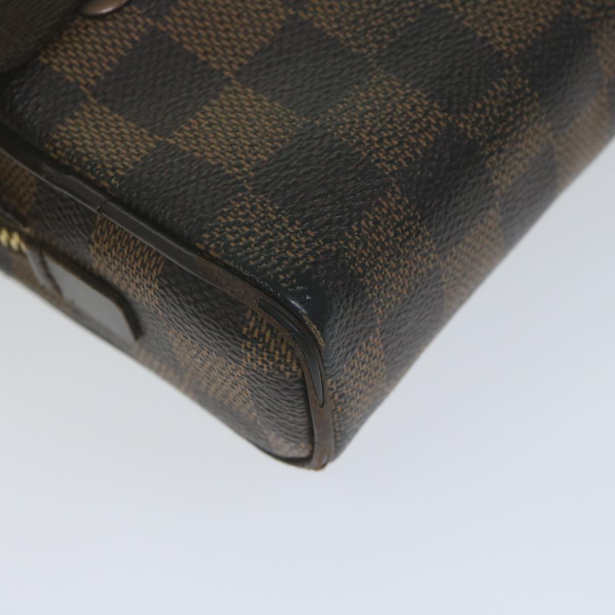 LOUIS VUITTON Damier Ebene Bum Bag Brooklyn Waist Pouch N41101 LV Auth 64929