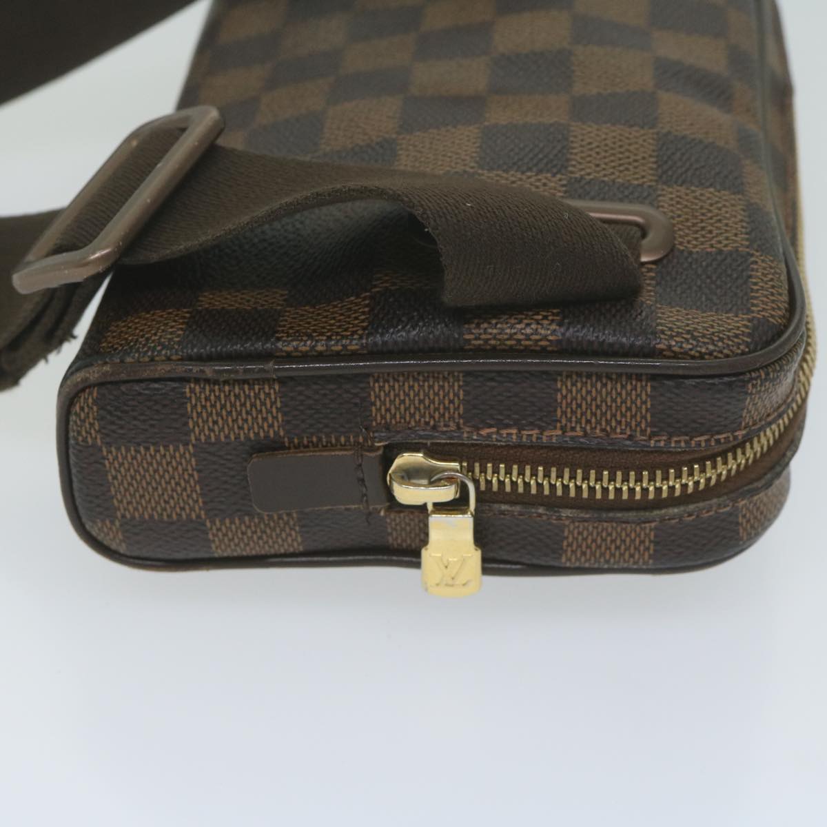 LOUIS VUITTON Damier Ebene Bum Bag Brooklyn Waist Pouch N41101 LV Auth 64929