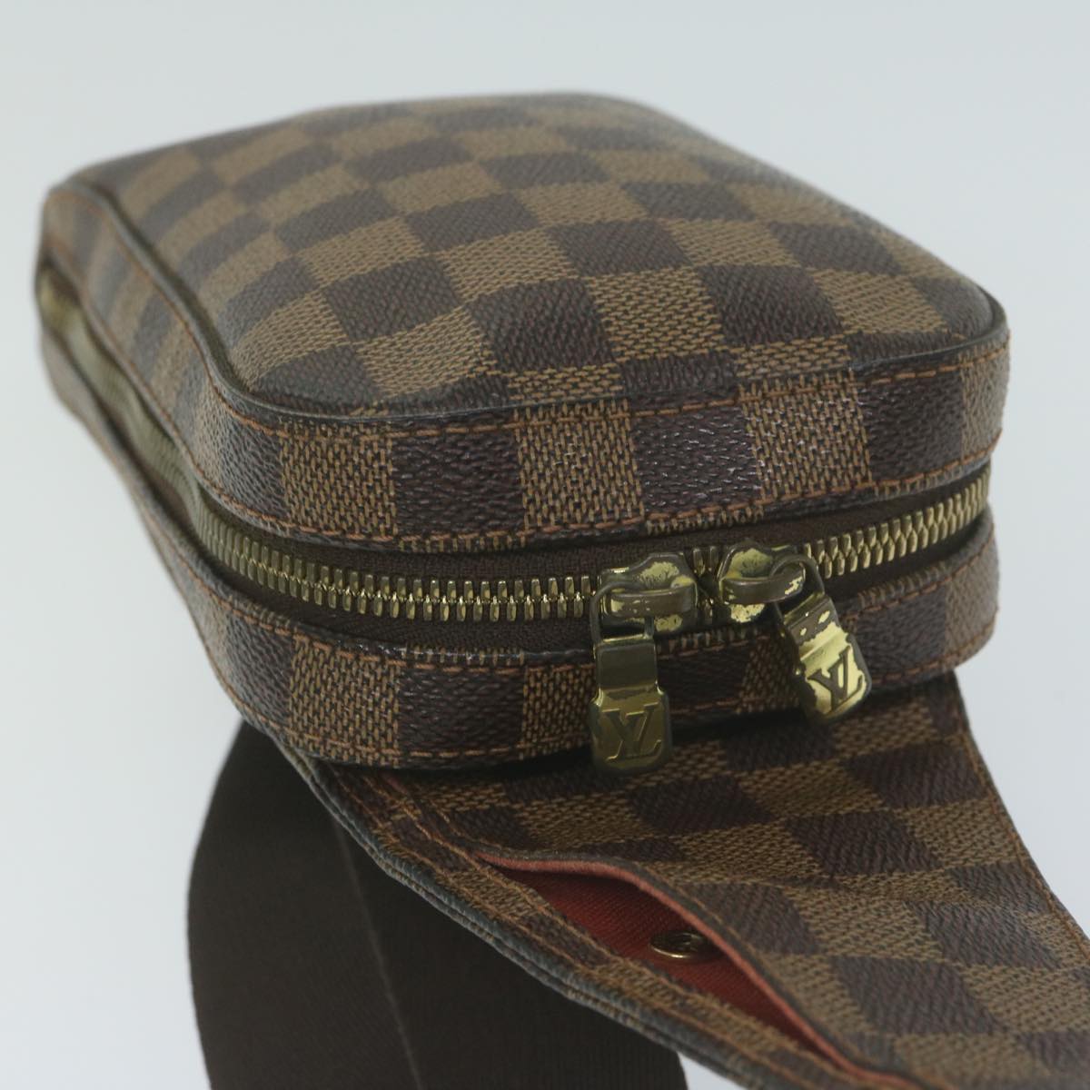 LOUIS VUITTON Damier Ebene Geronimos Shoulder Bag N51994 LV Auth 64932