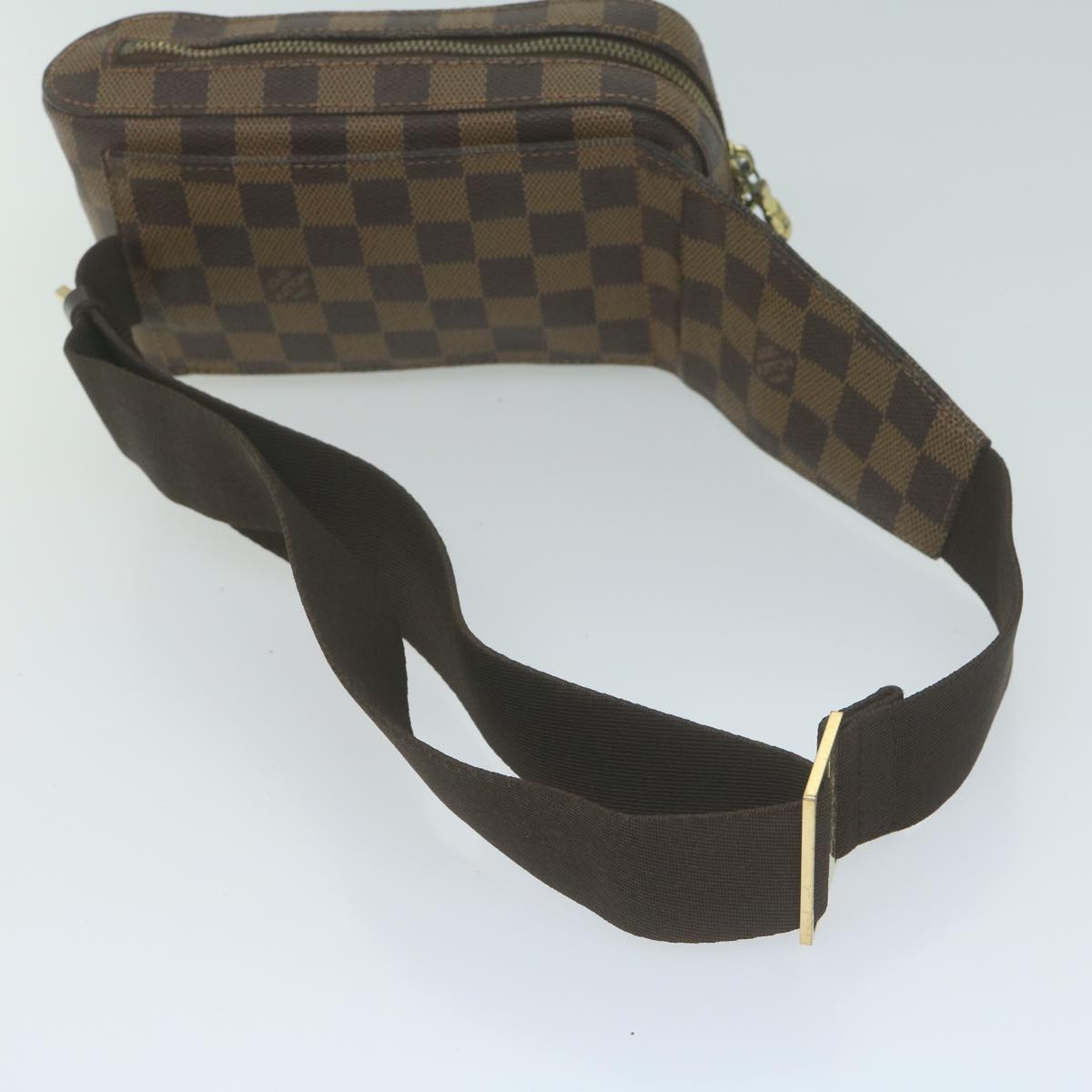 LOUIS VUITTON Damier Ebene Geronimos Shoulder Bag N51994 LV Auth 64932