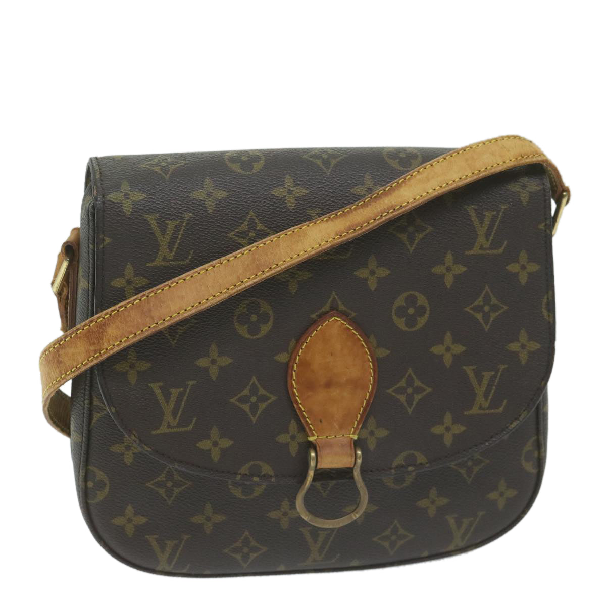 LOUIS VUITTON Monogram Saint Cloud GM Shoulder Bag M51242 LV Auth 64944