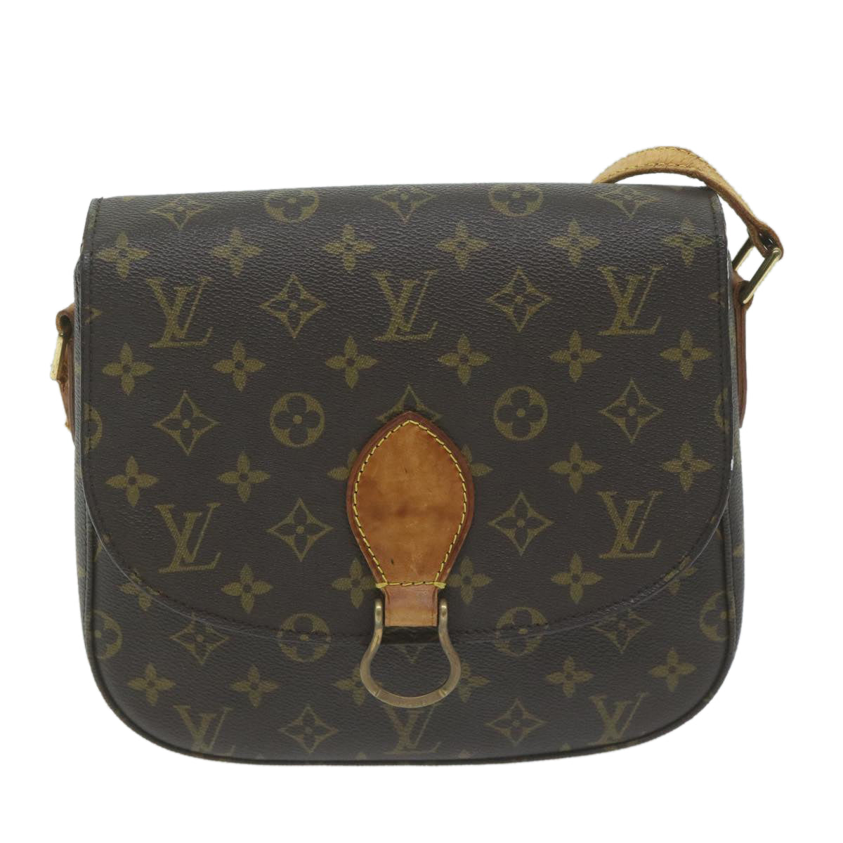 LOUIS VUITTON Monogram Saint Cloud GM Shoulder Bag M51242 LV Auth 64944