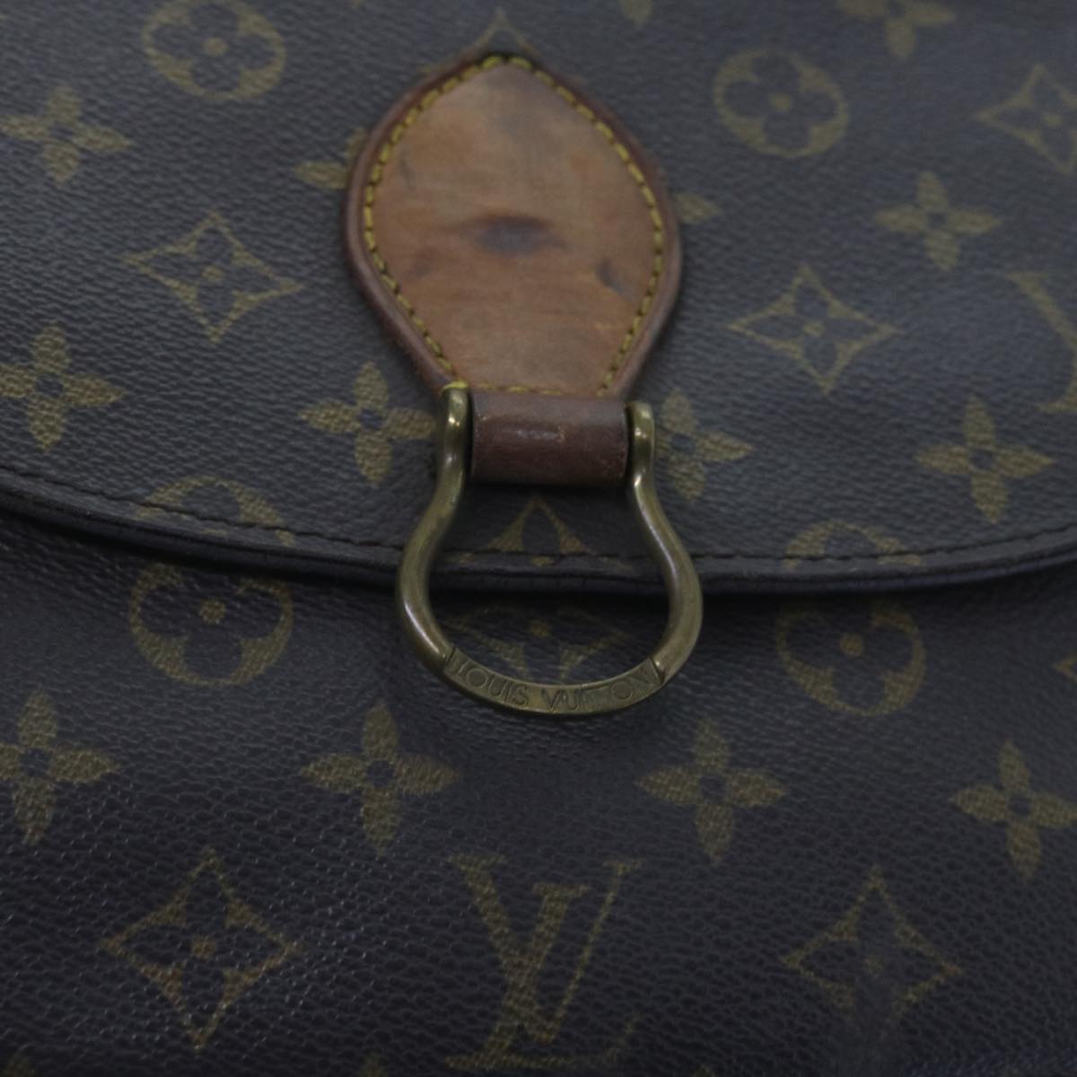 LOUIS VUITTON Monogram Saint Cloud GM Shoulder Bag M51242 LV Auth 64945