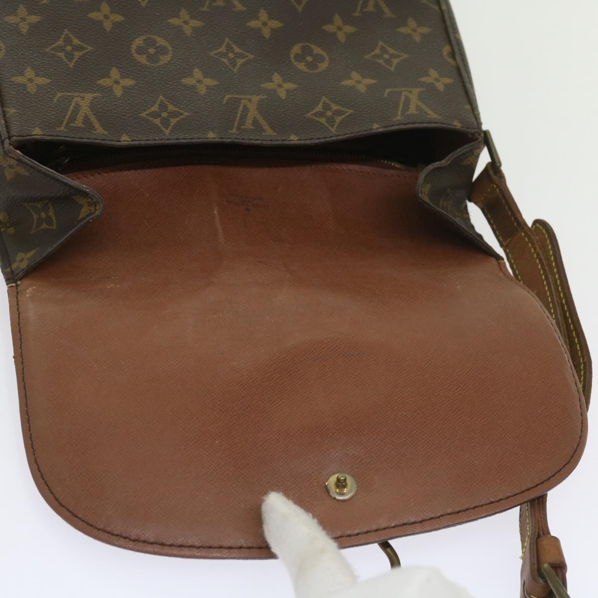 LOUIS VUITTON Monogram Saint Cloud GM Shoulder Bag M51242 LV Auth 64945