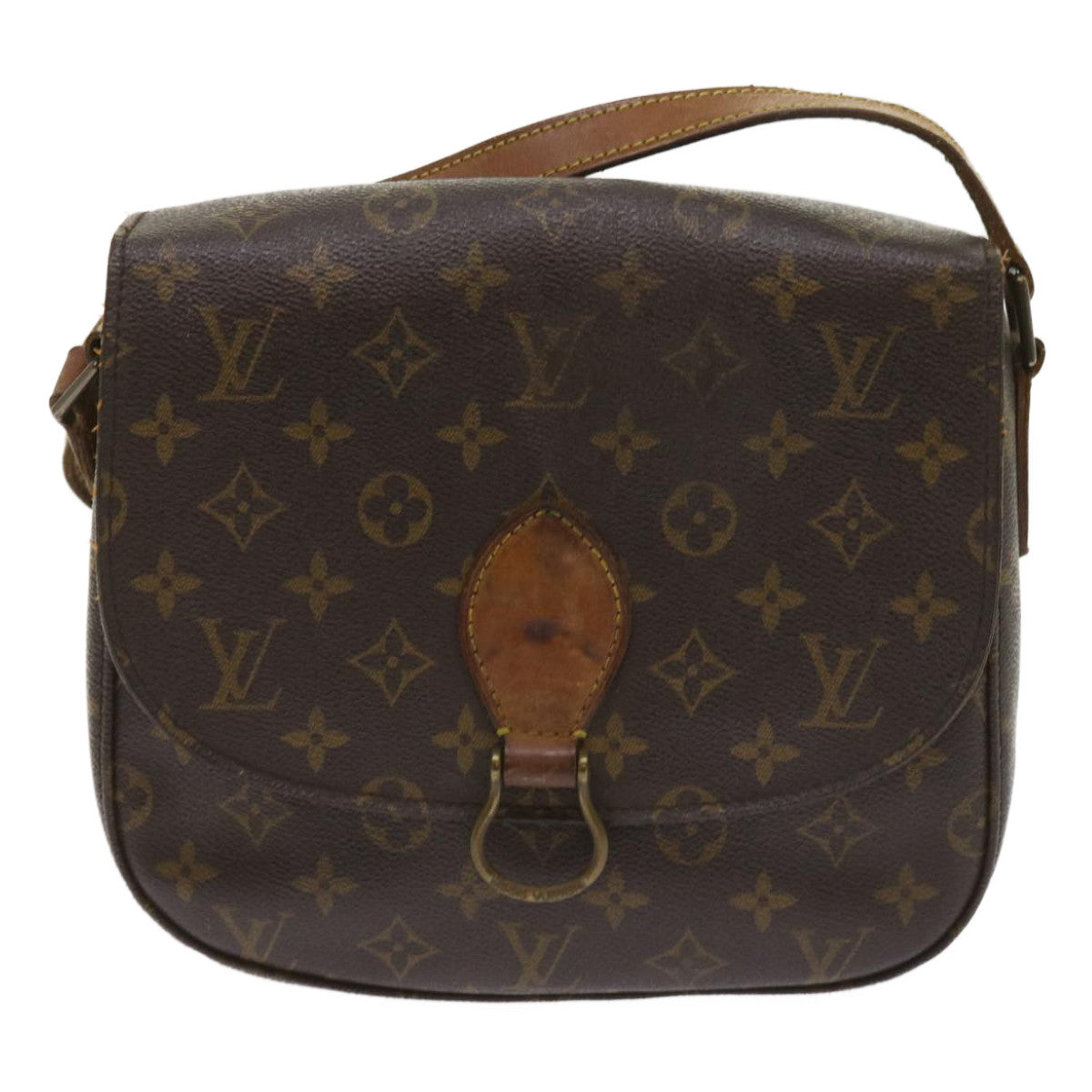 LOUIS VUITTON Monogram Saint Cloud GM Shoulder Bag M51242 LV Auth 64945