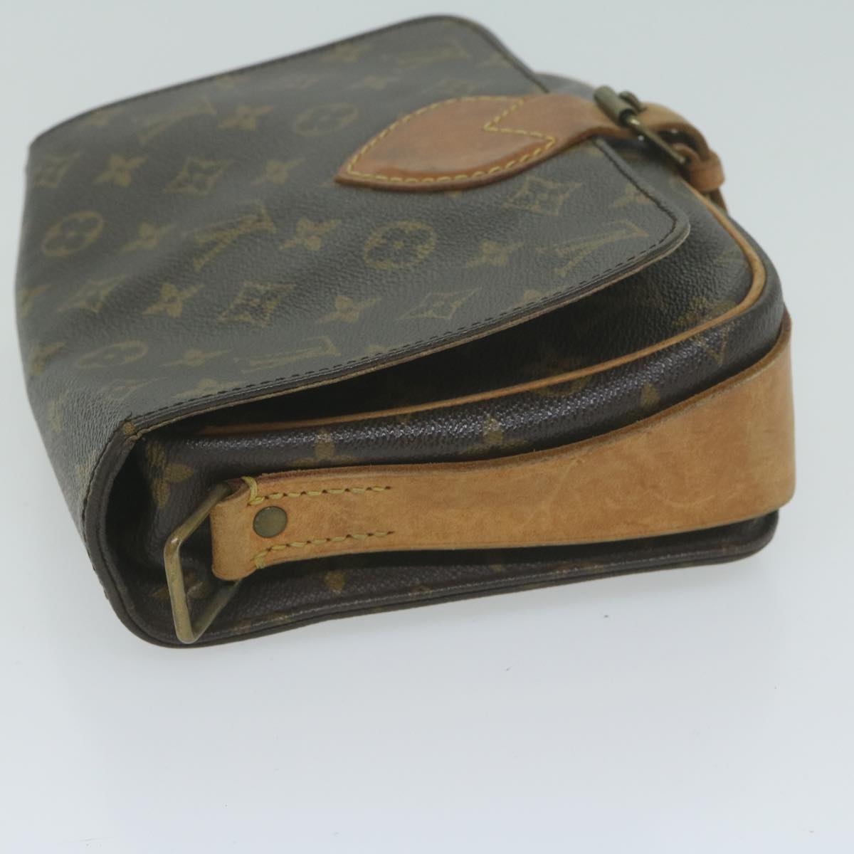 LOUIS VUITTON Monogram Cartouchiere MM Shoulder Bag M51253 LV Auth 64946