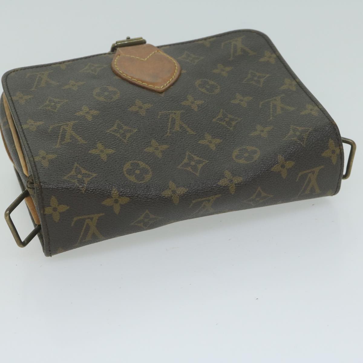 LOUIS VUITTON Monogram Cartouchiere MM Shoulder Bag M51253 LV Auth 64946