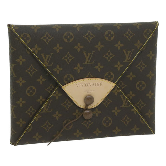 LOUIS VUITTON Monogram Visionaire Briefcase M99045 LV Auth 64950SM