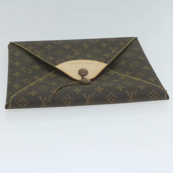 LOUIS VUITTON Monogram Visionaire Briefcase M99045 LV Auth 64950A