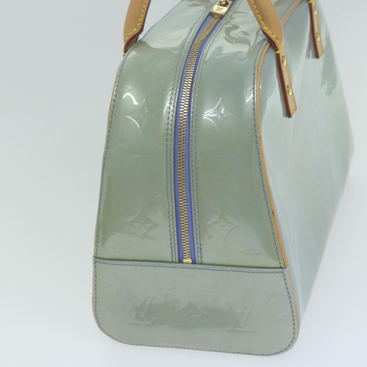 LOUIS VUITTON Monogram Vernis Tompkins Square Hand Bag Lavande M91103 Auth 64970